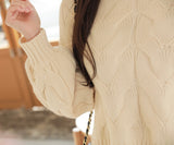 Cable Knit Sweater - Beige