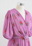 Floral Tiered Wrap Dress