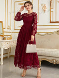 SHEIN Butterfly Patchwork Dress