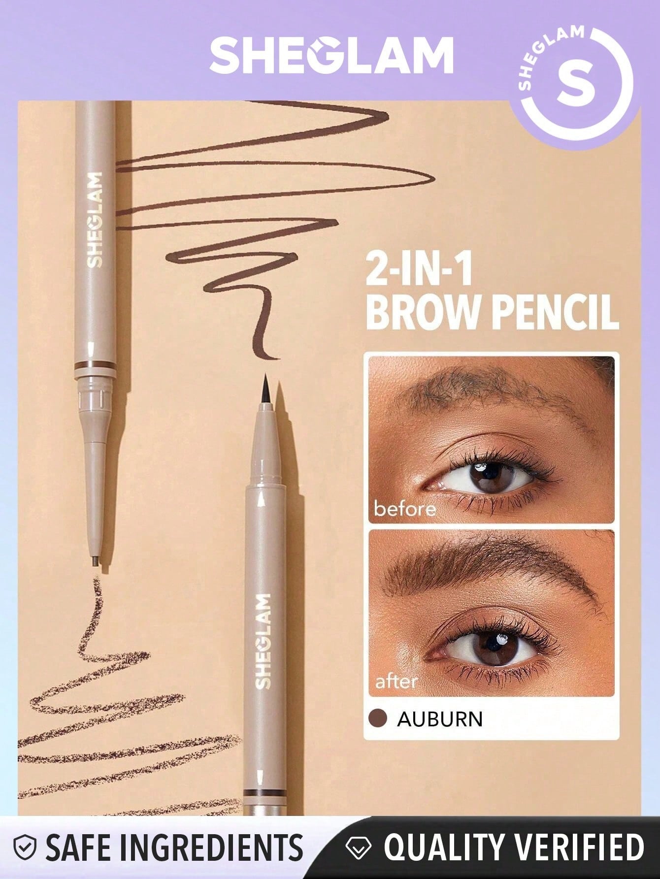 SHEGLAM Brows On Demand 2-In-1 Brow Pencil