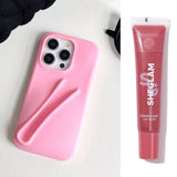 Viral Lip Phone Case - Baby Pink