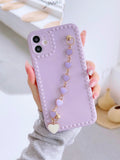 SHEIN Heart Hand Strap Phone Case