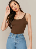 SHEIN Solid Form-Fitting Tank Top