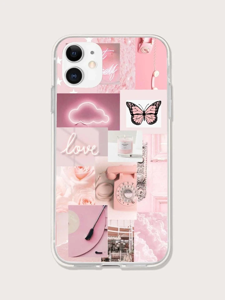 SHEIN Aesthetic Collage iPhone Case