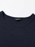 SHEIN Rib-knit Tee & Tie Waist Leggings Set