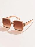 SHEIN Square Frame Fashion Sun Glasses