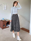 SHEIN DAZY High Waist Ditsy Floral Skirt