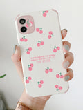 SHEIN Cherry Painted Phone Case