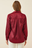 Flowy Solid Satin Shirt
