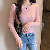 Rib-Knit Long Sleeve Top