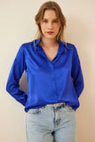 Flowy Solid Satin Shirt