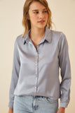 Flowy Solid Satin Shirt