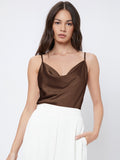 SHEIN Cowl Neck Cami Top